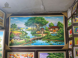 Tranh sơn dầu Phong Cảnh Đồng Quê 3101
