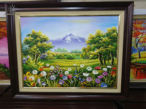 Tranh sơn dầu Phong Cảnh Hoa Lá 3108